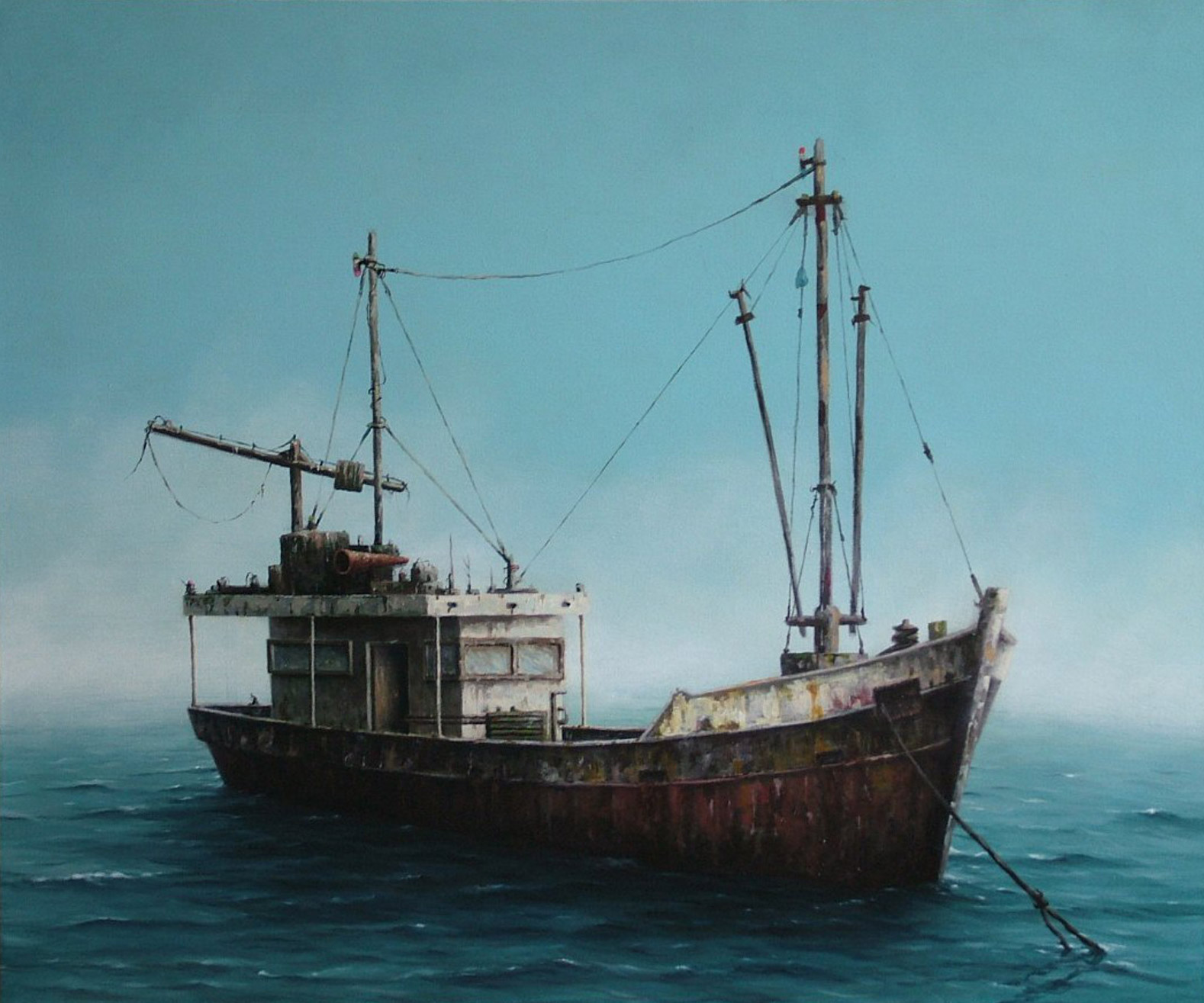 Boat 2 2013  Oil on canvas  100 x 80cm