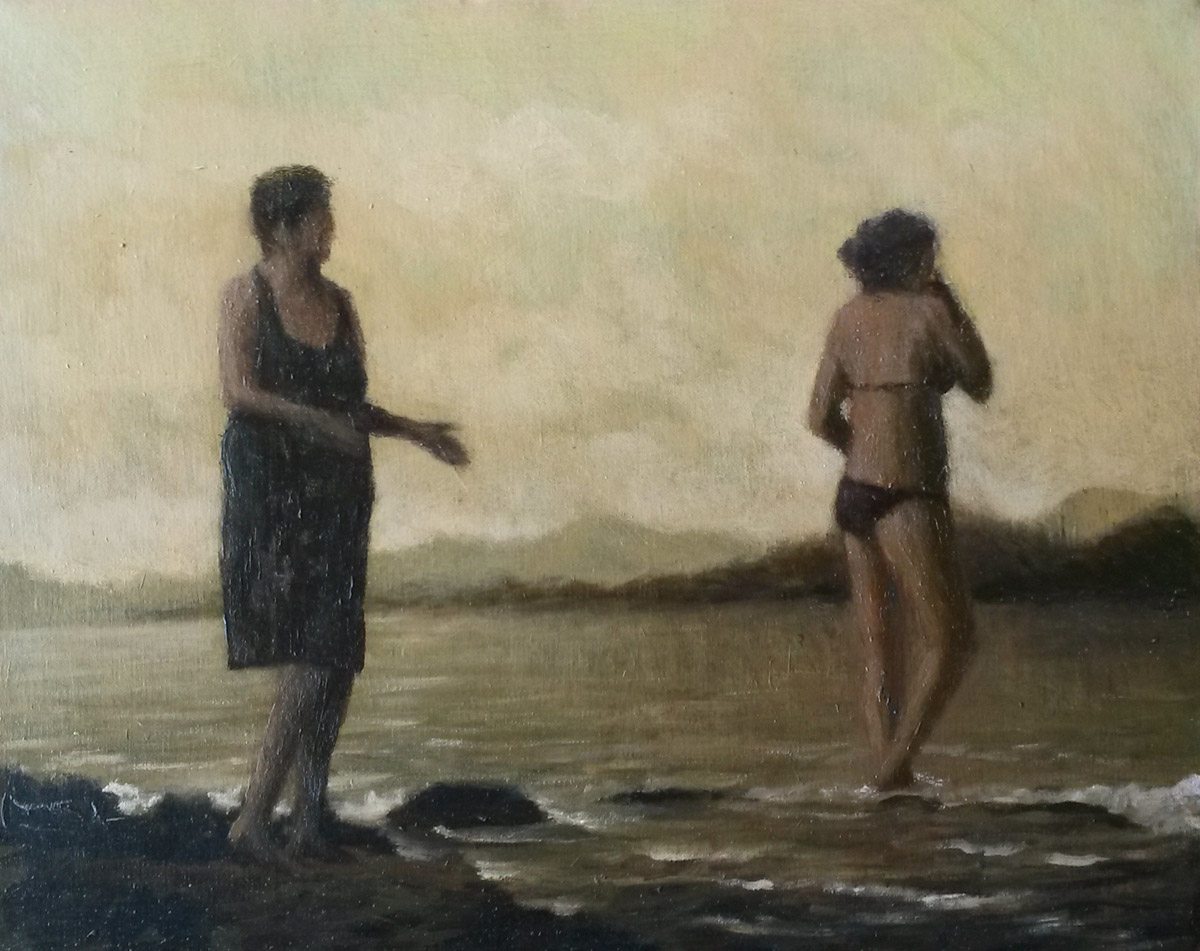 Figures 1 2014 Oil on canvas 30 x 40cm