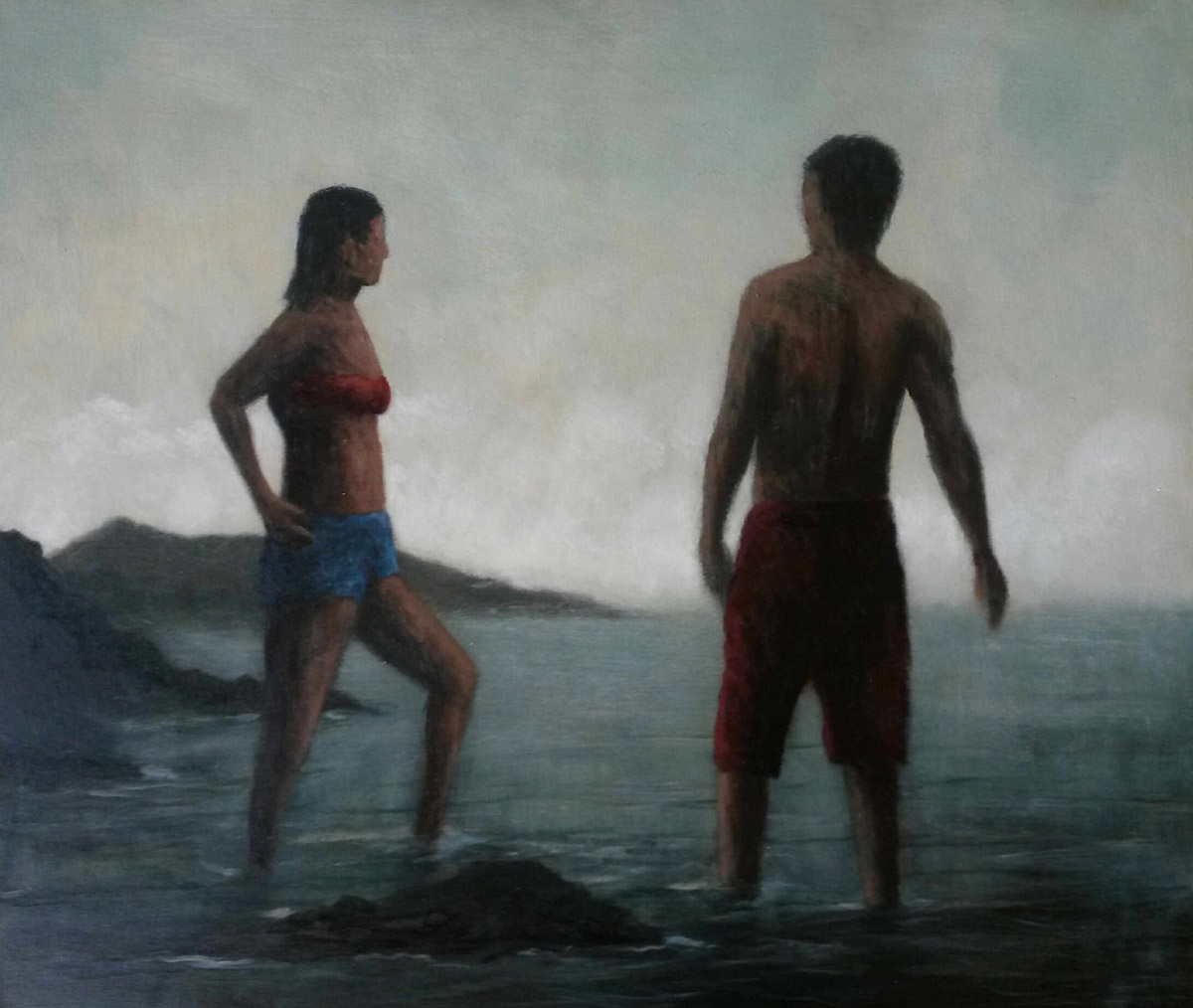 Figures 5 2014 Oil on canvas 85 x 100cm