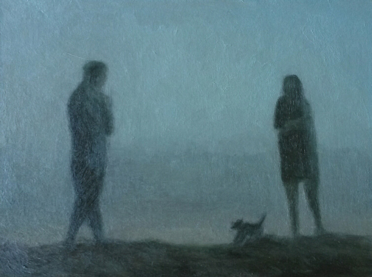 Figures 6 2014 Oil on canvas 20 x 30cm